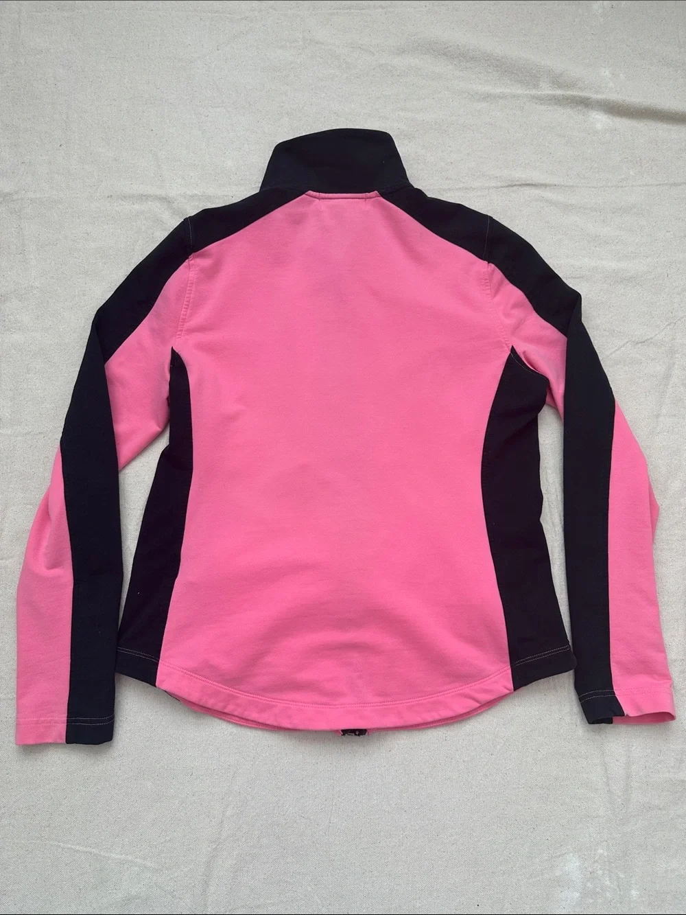 Lauren Active Ralph Lauren Pink & Black Full-Zip Long Sleeve Sweatshirt Size L - Picture 7 of 9